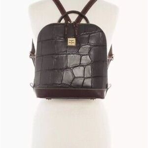 Dooney Croc-Embossed Backpack